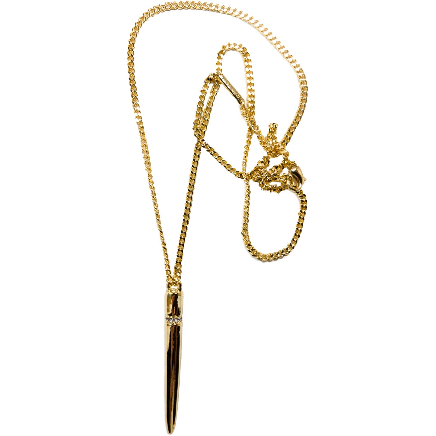 Brass Bullet Necklace